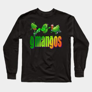 GreenSkinMango g’mangos FreakyGreenTikiLogo Long Sleeve T-Shirt